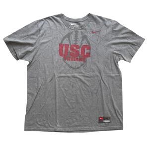 Nike - USC Trojans Gery Cracked Graphic Vintage Y2K T-shirt